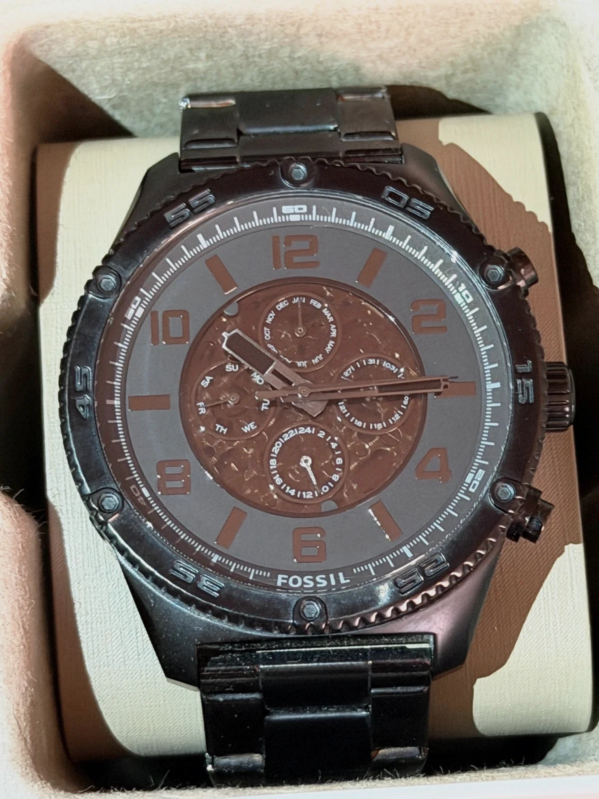 Montre Automatique Fossil BQ2686 – Full Black (Très Bon État)