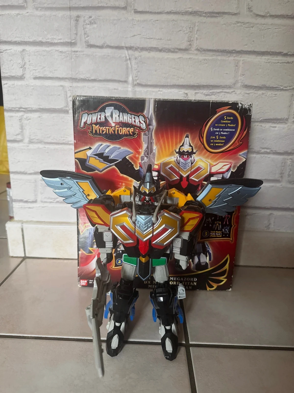 Power Rangers Mystic Force Magiranger DX MagiKing Titan Megazord complet en boîte mais sans sa cale