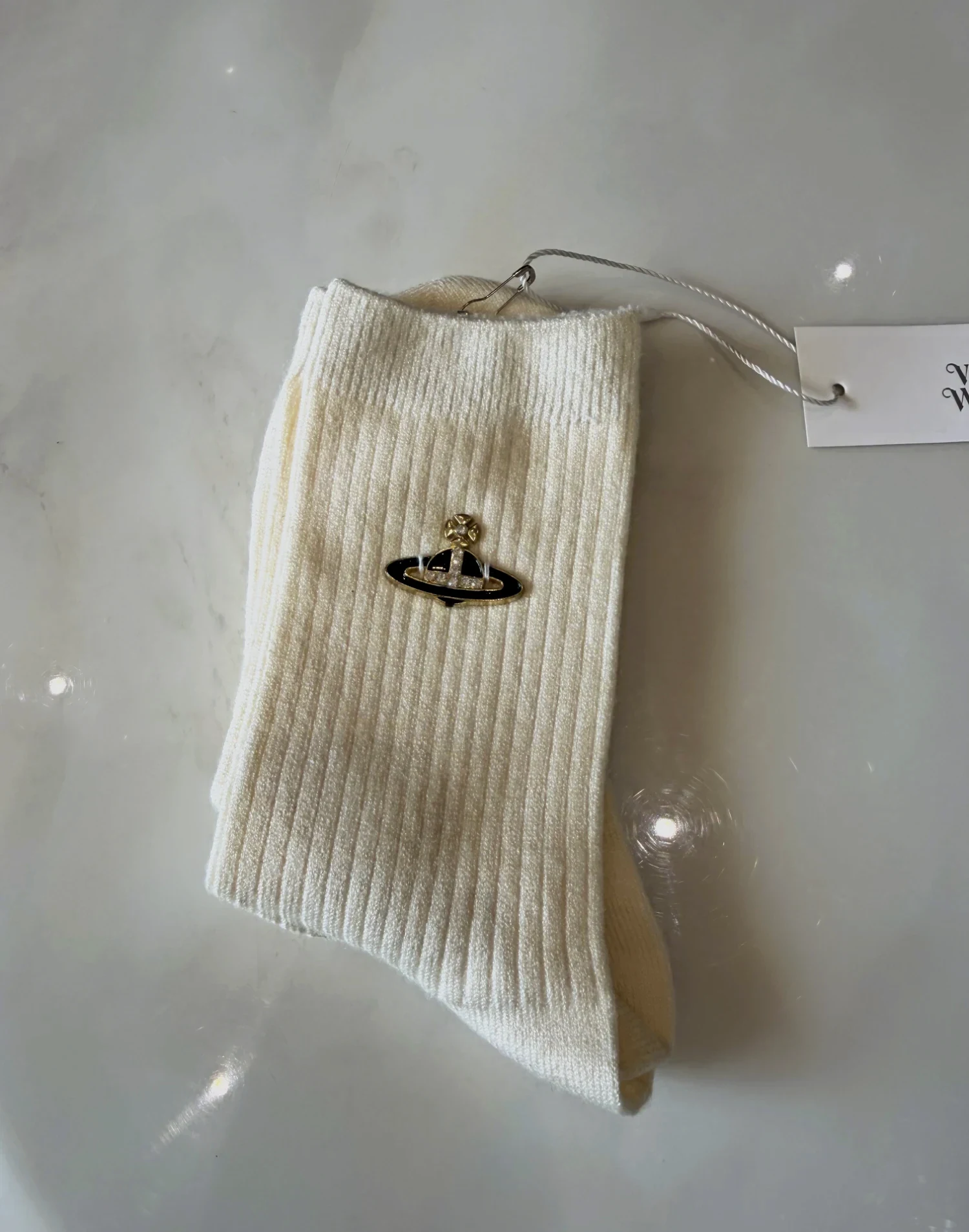Chaussettes Vivienne Westwood en maille côtelée