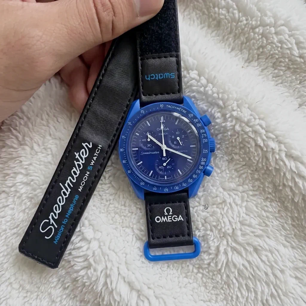 Omega Speedmaster Chrono bleu automatique