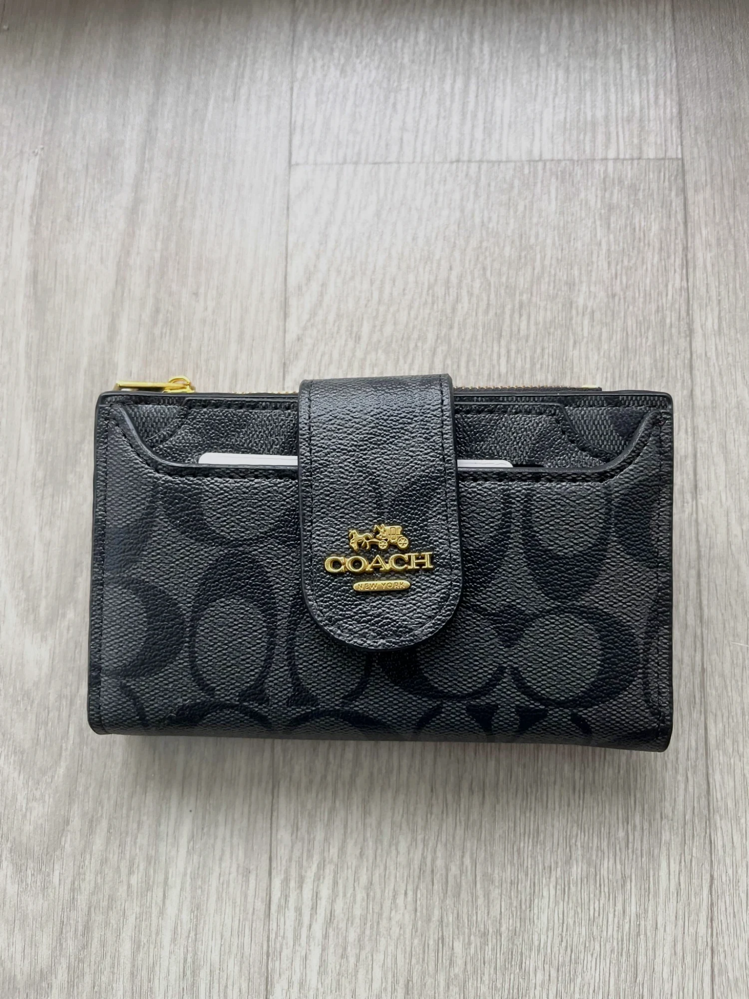 Portefeuille Coach noir