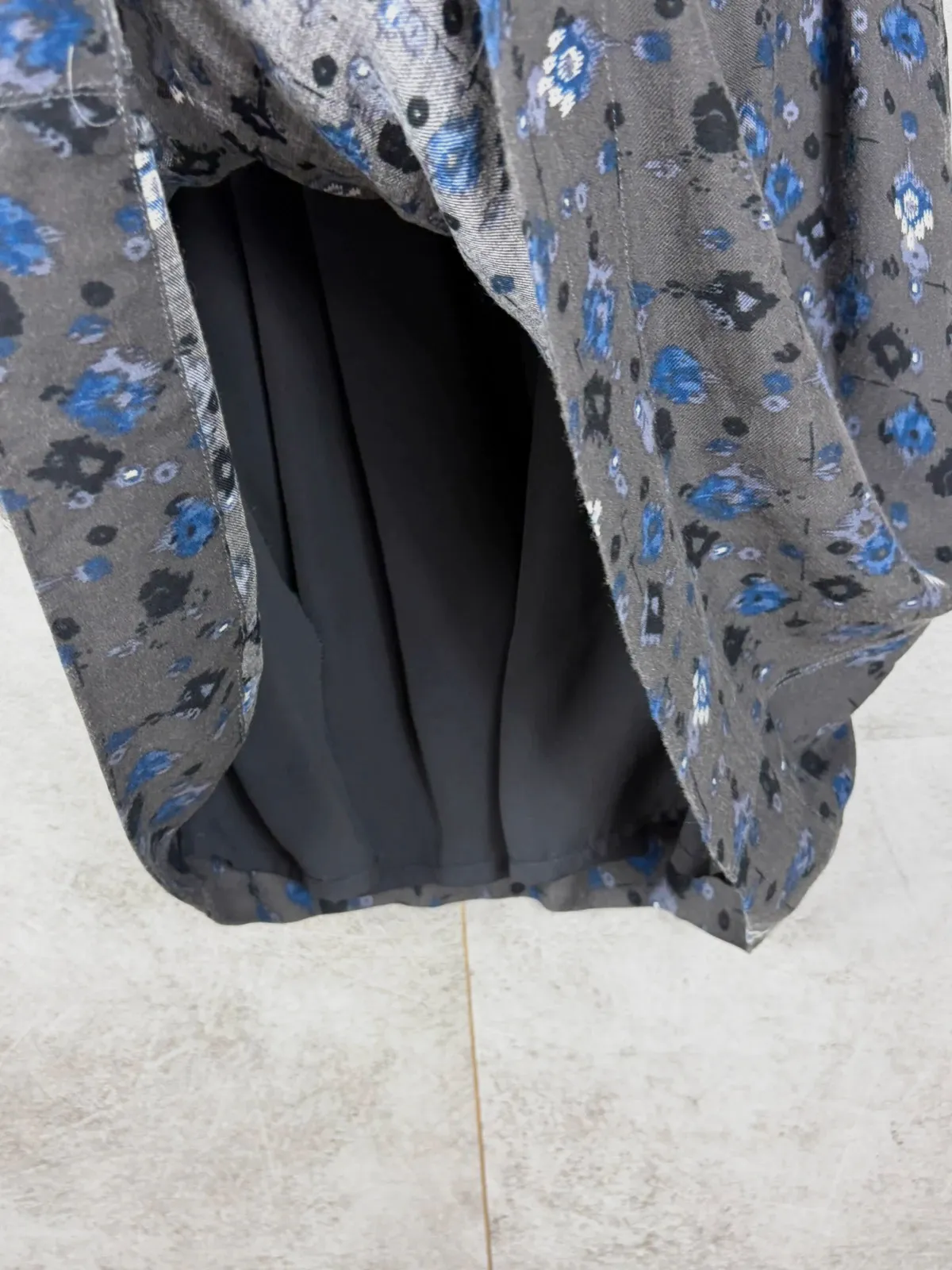 Sessùn femme robe Little Hawk taille S viscose imprimée bohème gris bleu – Sessun – taille S / 36 / 8 5