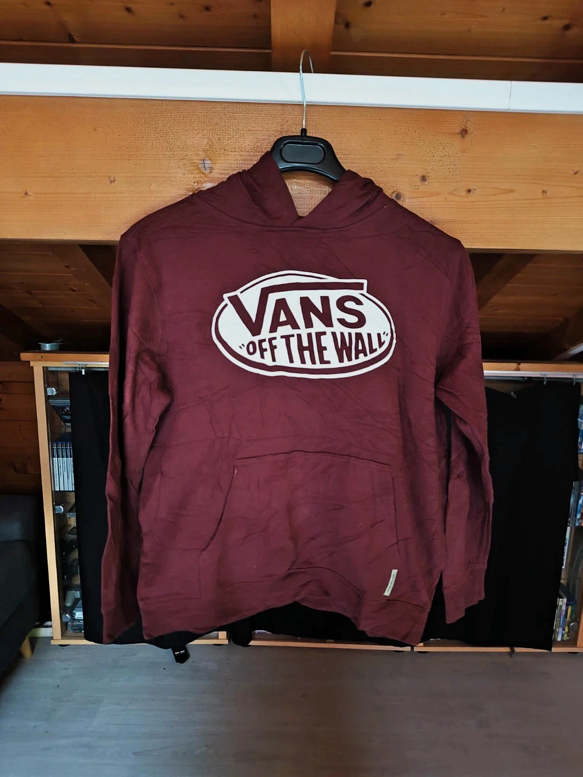 Sweat à capuche Vans bordeaux