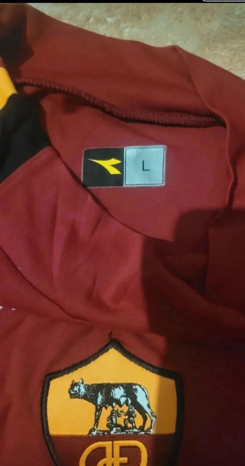 Camiseta Diadora AS Roma Retro (2003-2004) - Talla L – Diadora – taille L 4
