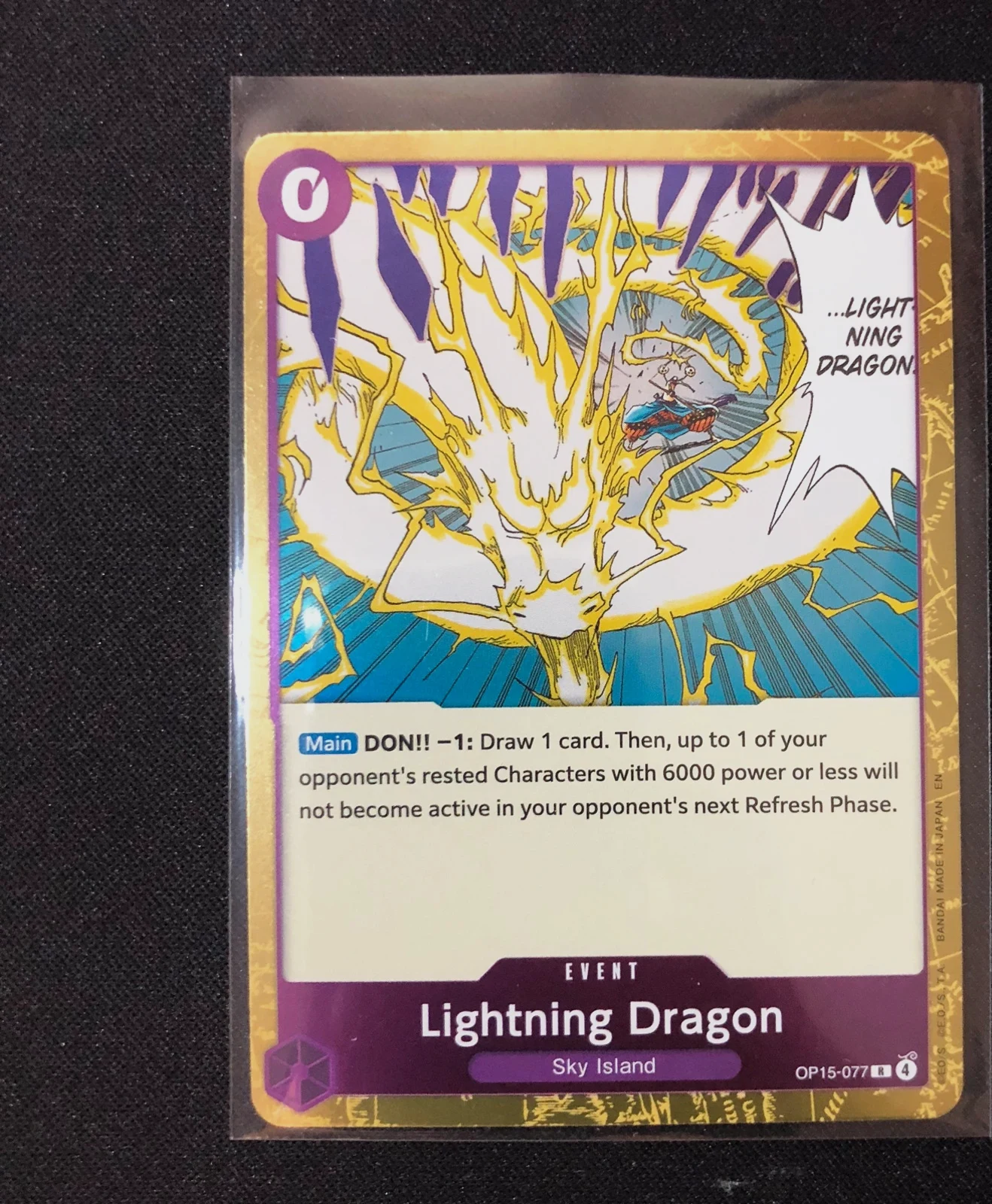 Lightning Dragon OP15-077 Rare Event