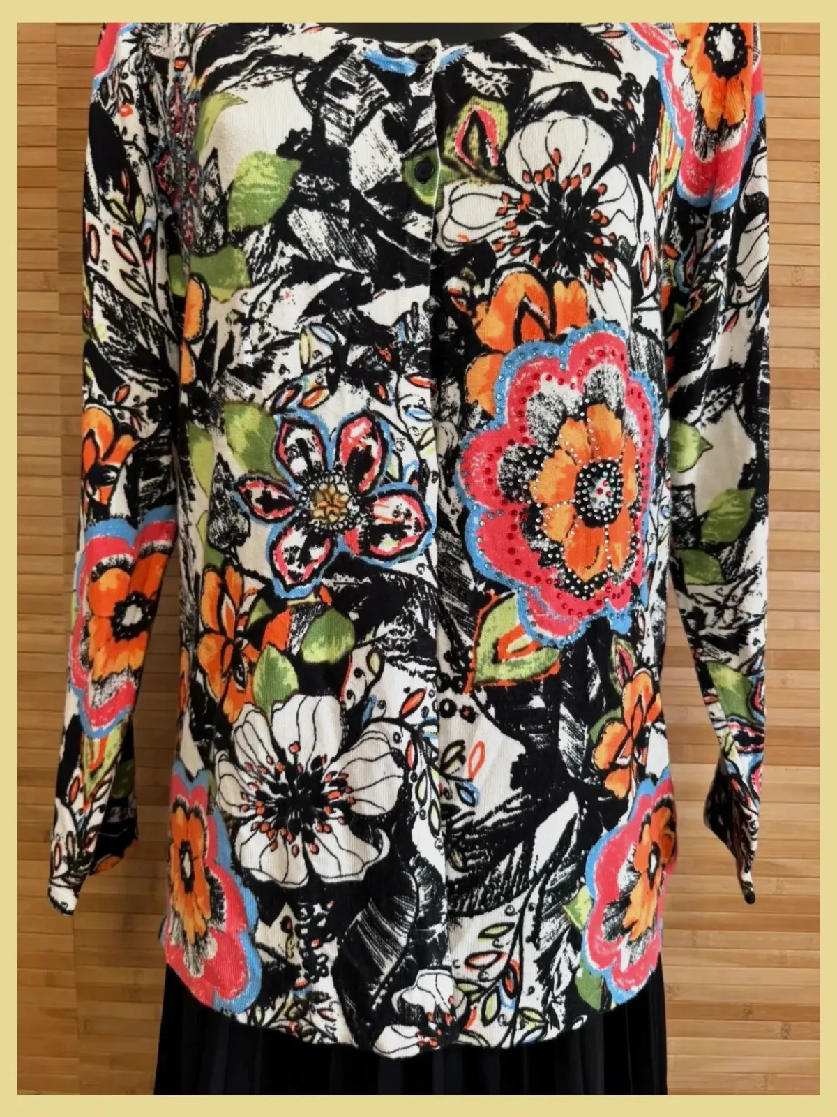 Divino cárdigan flores de Amy Vermont talla 46 😍 – Amy Vermont – taille XXXL / 46 / 18 2
