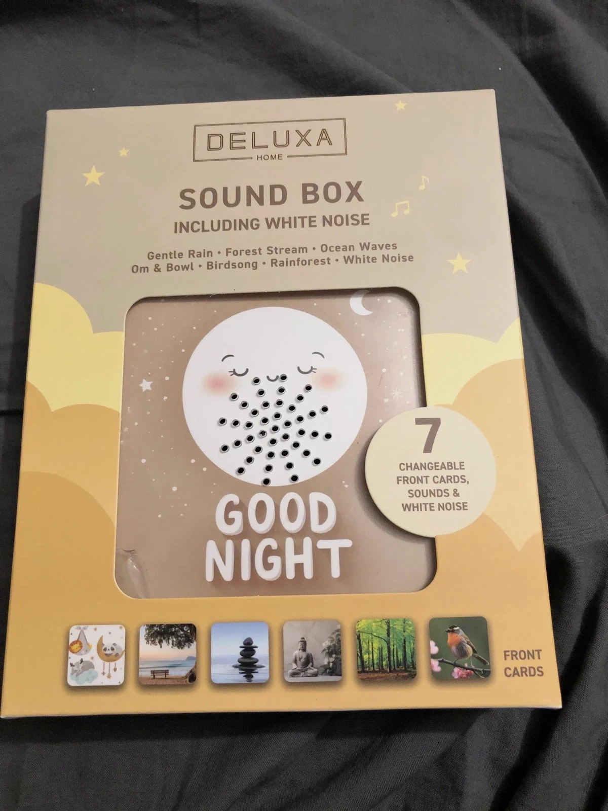 Boîte à sons et bruits blancs Deluxa Home – 7 univers relaxation & sommeil