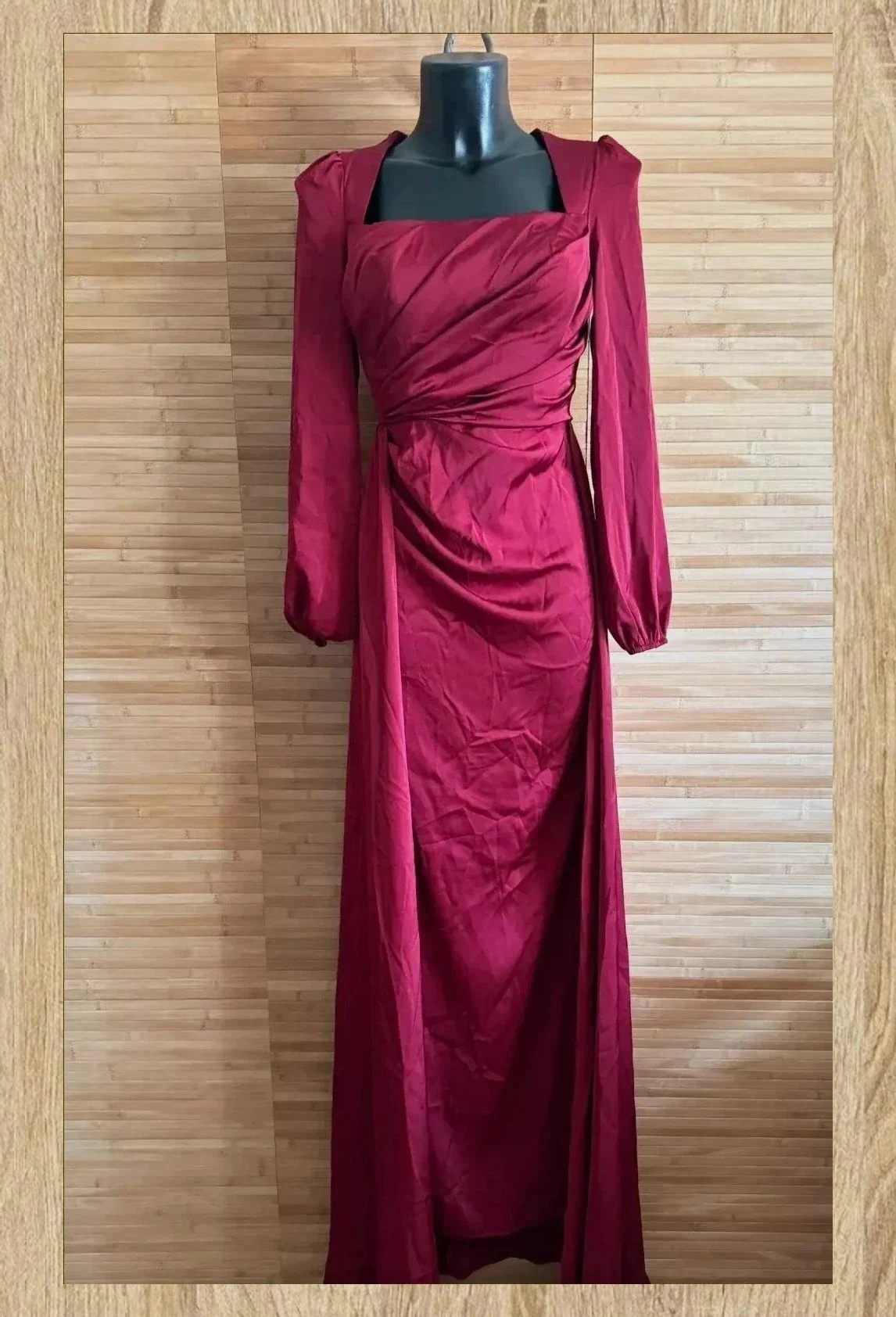 Divino vestido largo satinado ideal fiestas , talla única para M 😍