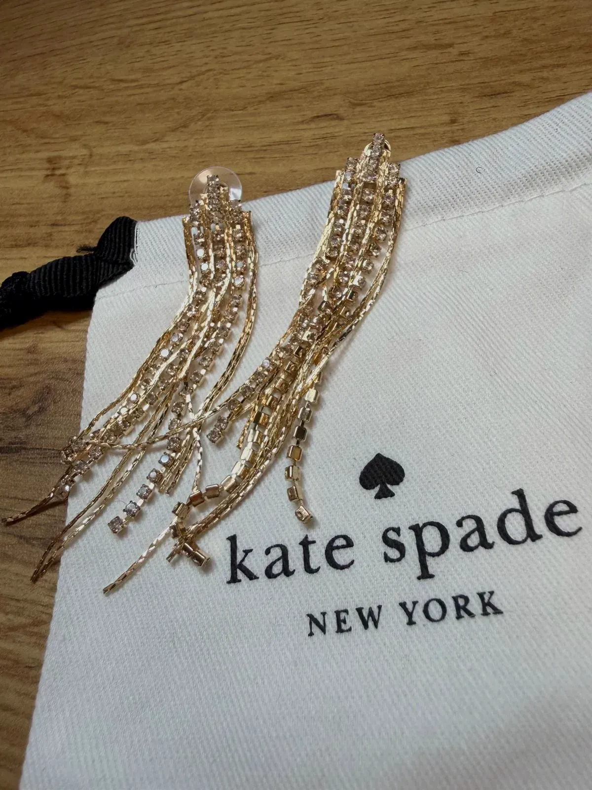 Boucles d'oreilles pendantes Kate Spade New York – Kate Spade – noir et or – taille Taille unique 4