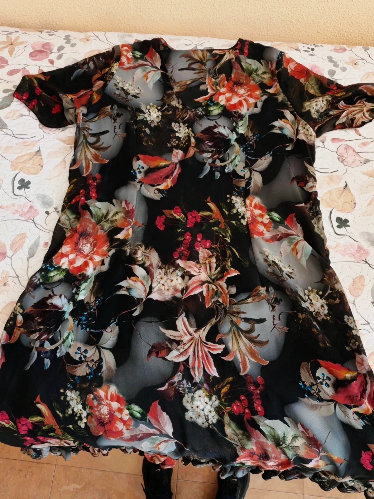 Vestido fluido estampado floral - Talla 44 – taille XXL / 44 / 16