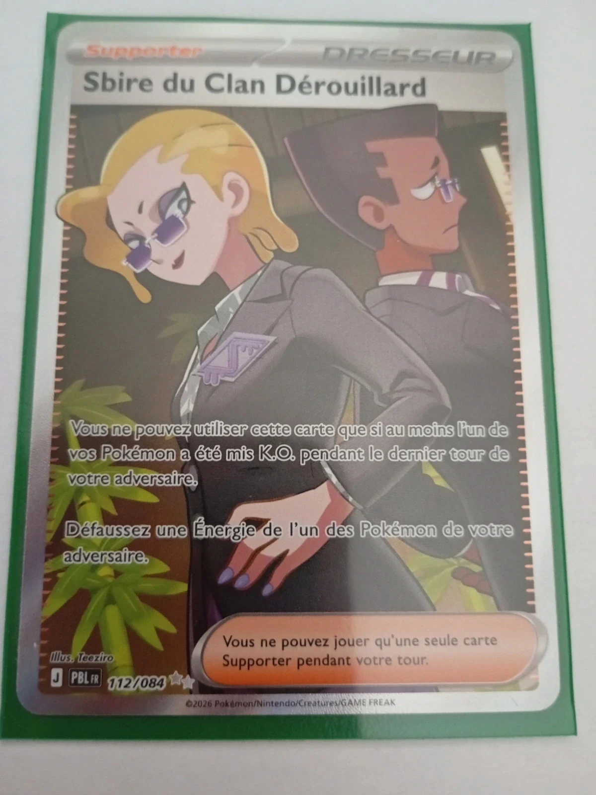 Carte pokémon Sbire du clan Derouillard pokémon