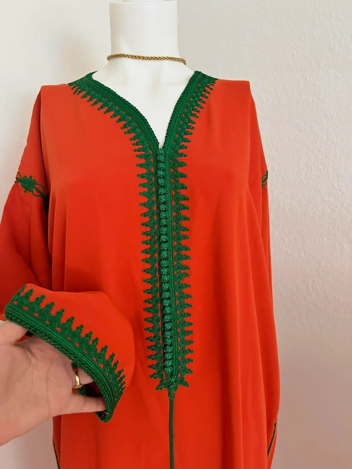 Caftan crêpe coria tendance prix ferme