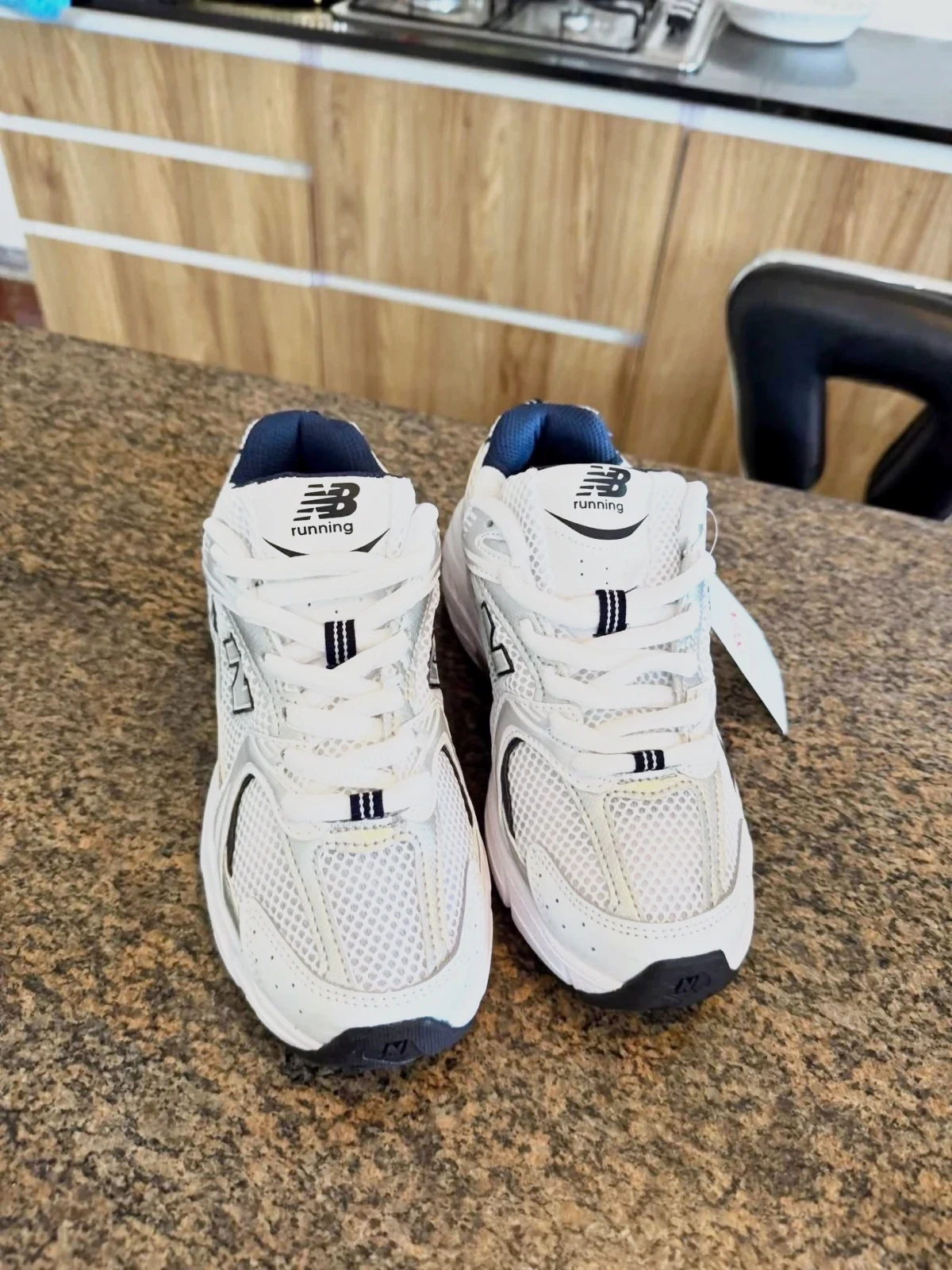 New Balance 530 blanc bleu enfant