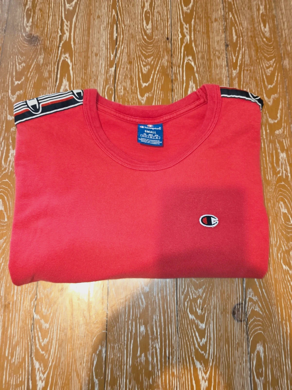 T-shirt Champion à bandes logotées