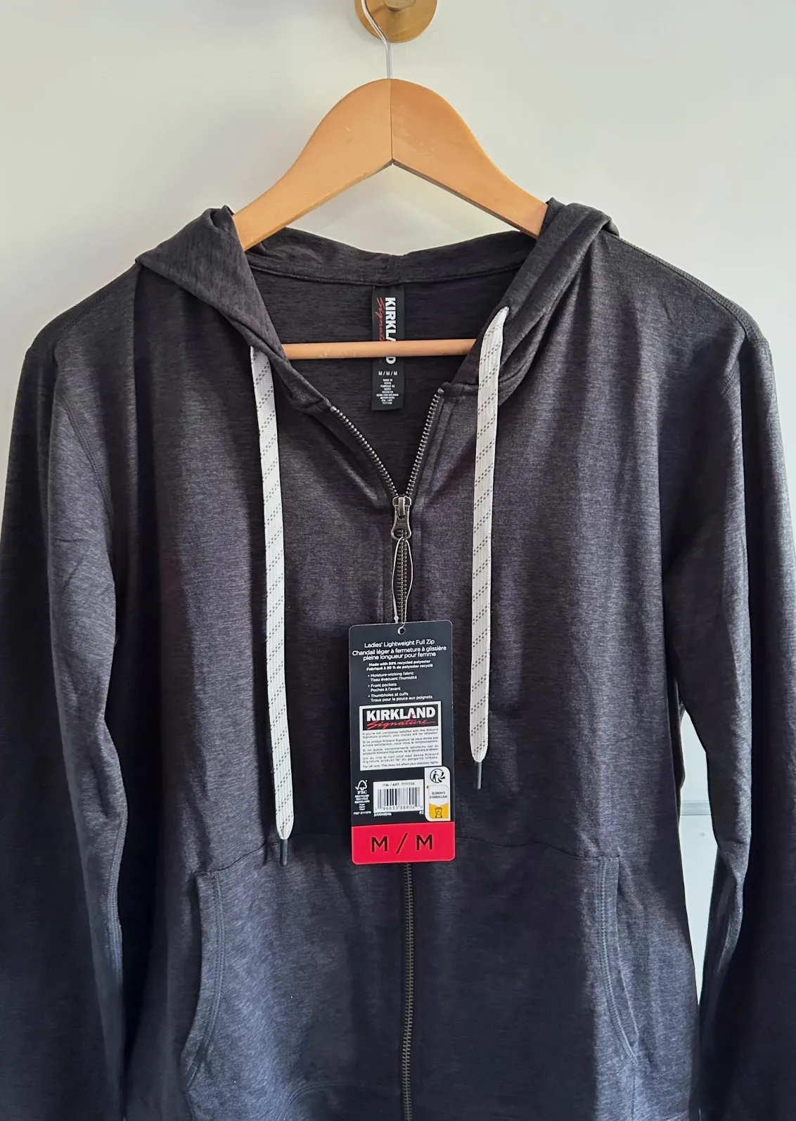Sweat zip a capuche Kirkland femme gris foncé Taille M Neuve avec étiquette – Kirkland – taille M / 38 / 10 2