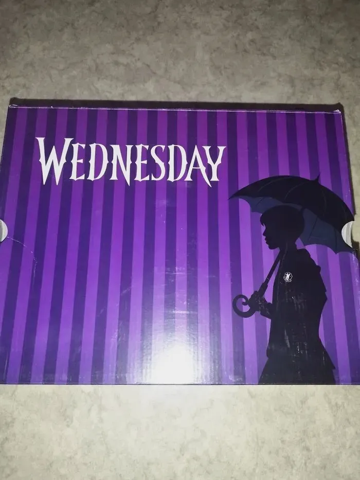 Wednesday Chaussures plateforme noires vernis – Wednesday – noir vernis – taille EU 39 7