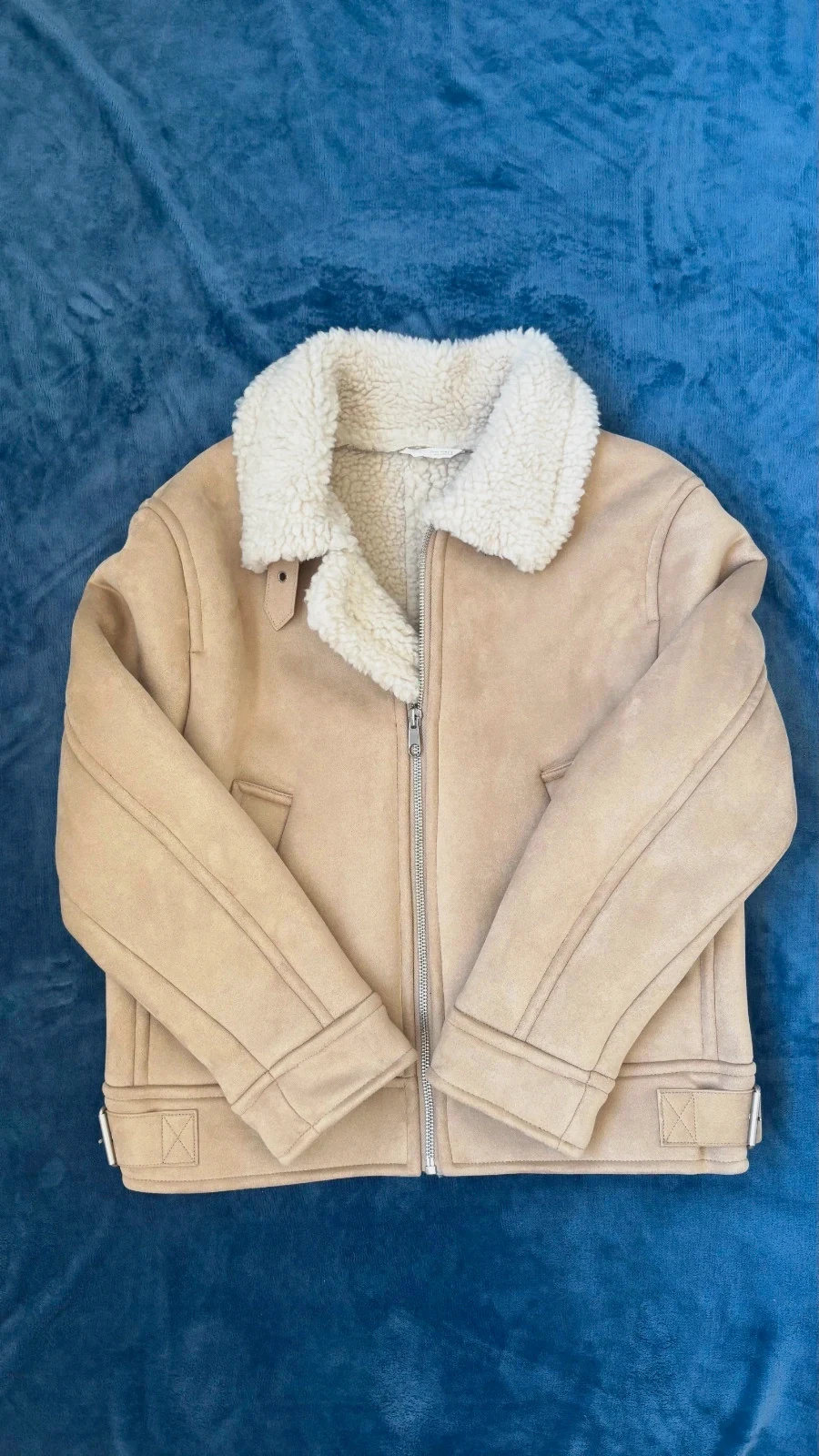 Veste aviateur Zara homme – Beige – Zara – taille L / 40 / 12