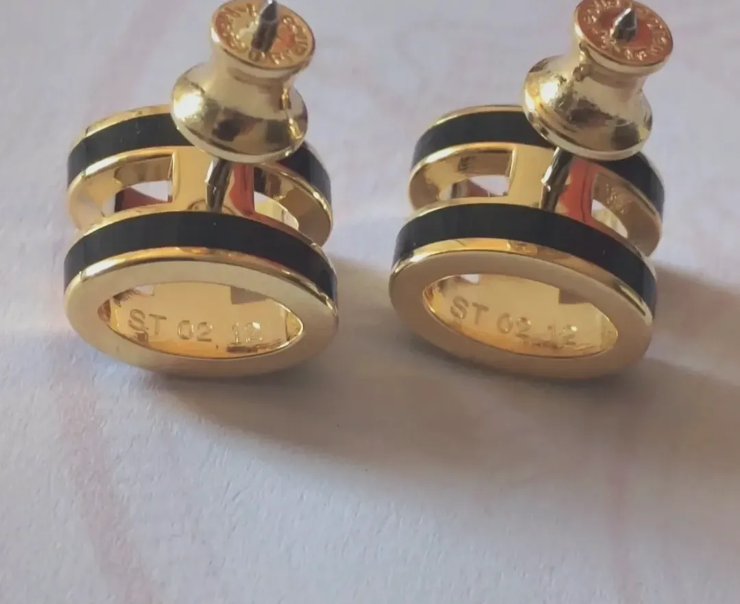 Boucles d'oreilles Hermès H dorées Pop H  – Hermès – doré – taille Taille unique 7