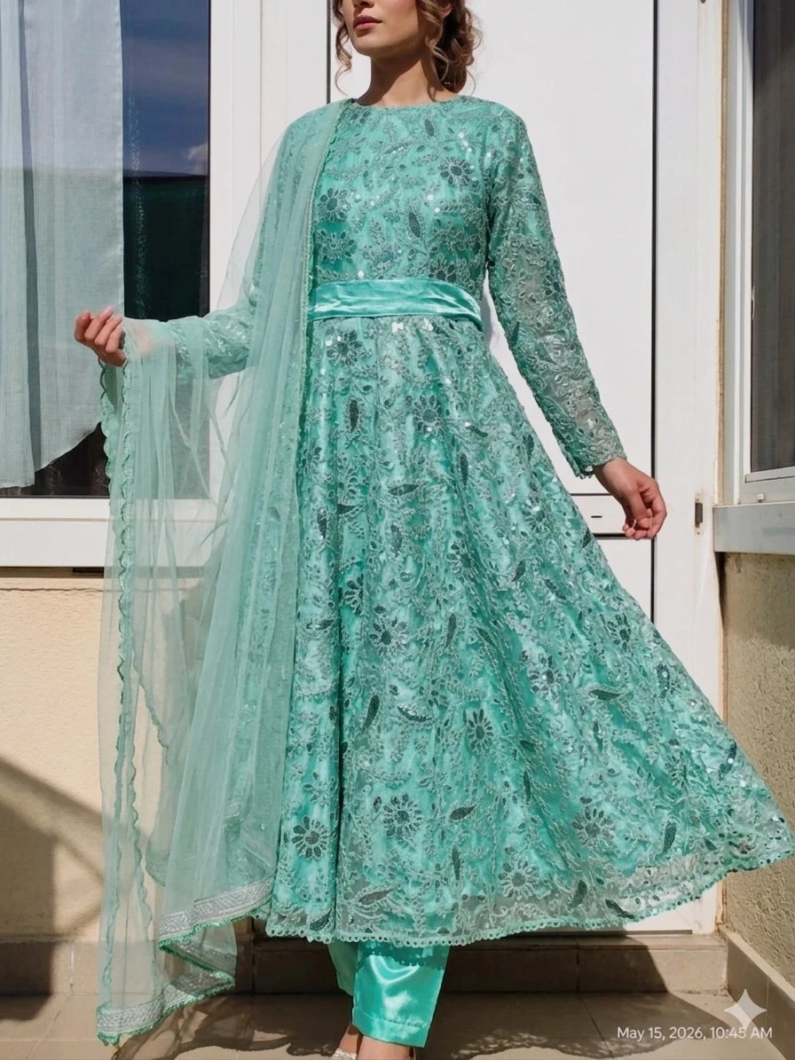 Party wear Indian Pakistani Anarkali dress