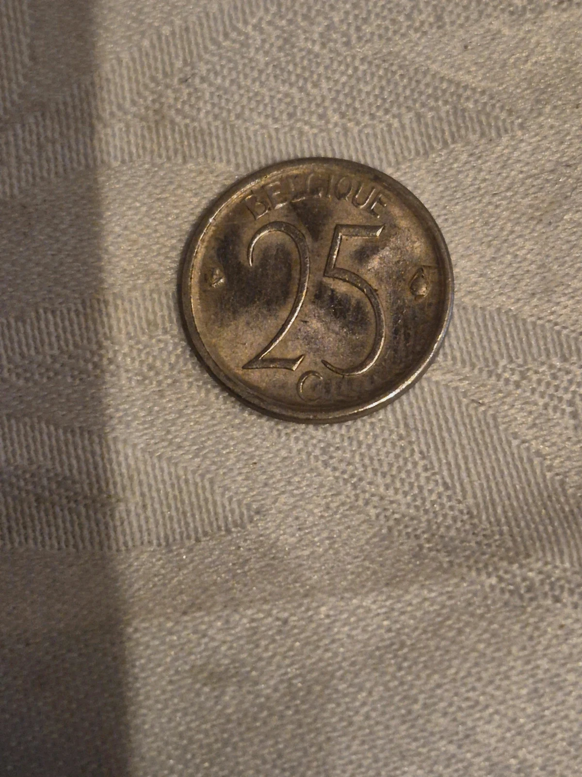 Pièce de 25 centimes belge (1969)