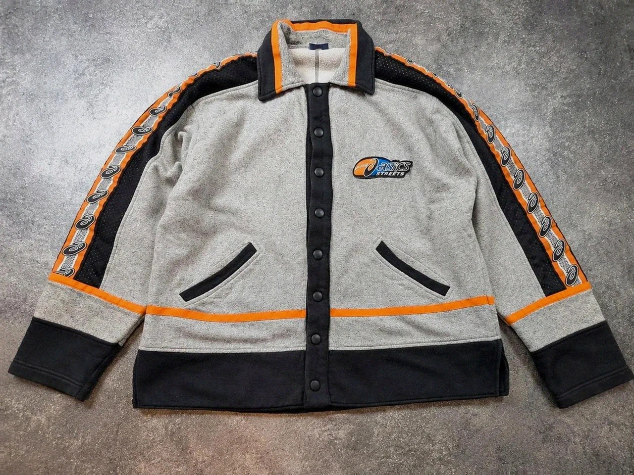 Asics Hard Asics Streets vintage japan style Y2K rare archive veste S/M