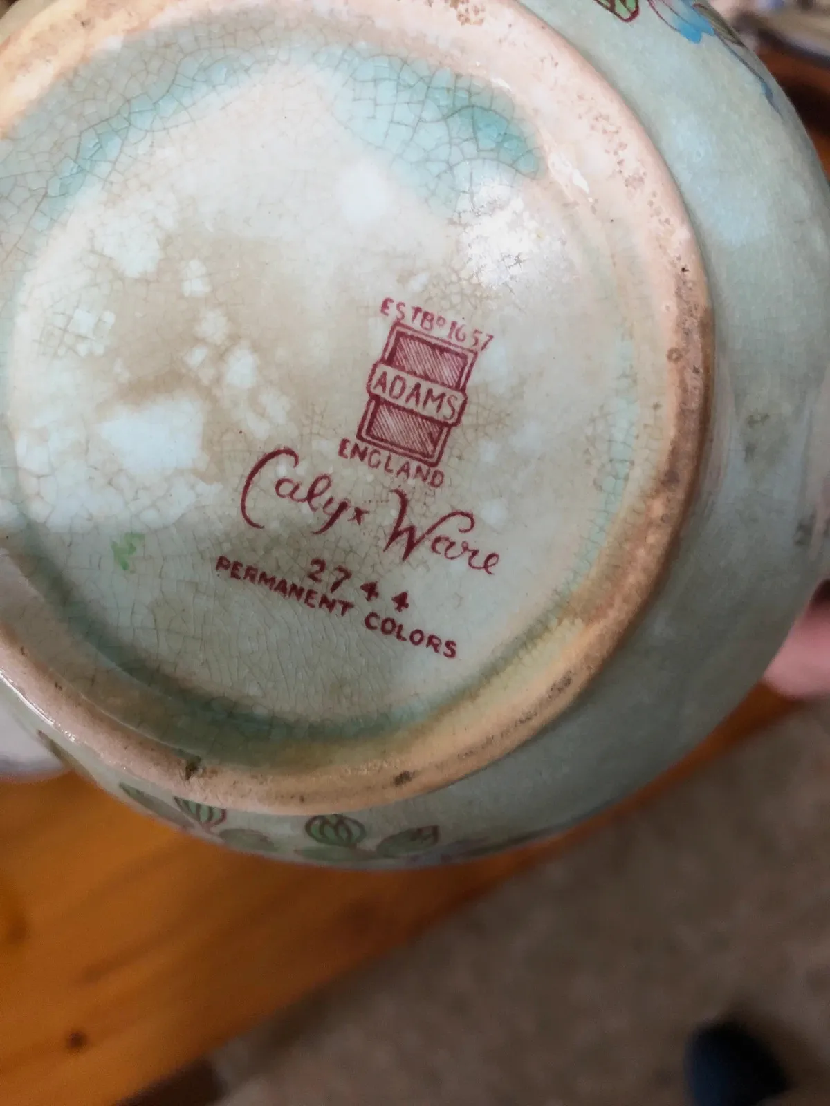 Tetera Vintage Adams Calyx Ware Original de Inglaterra – Adams Calyx Ware 2