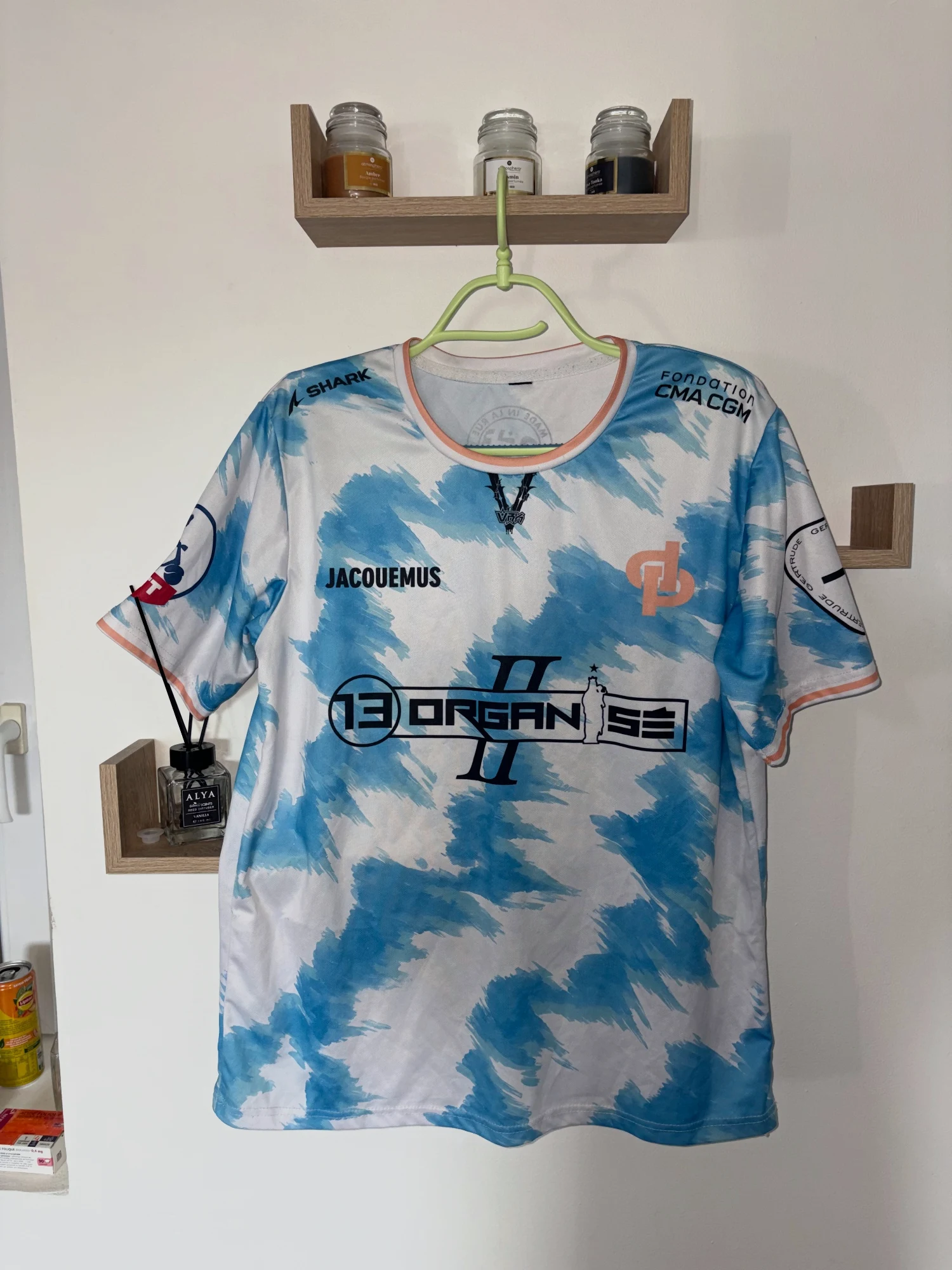 Maillot 13 Organisé II Blanc et Bleu – 13 Organisé – taille S