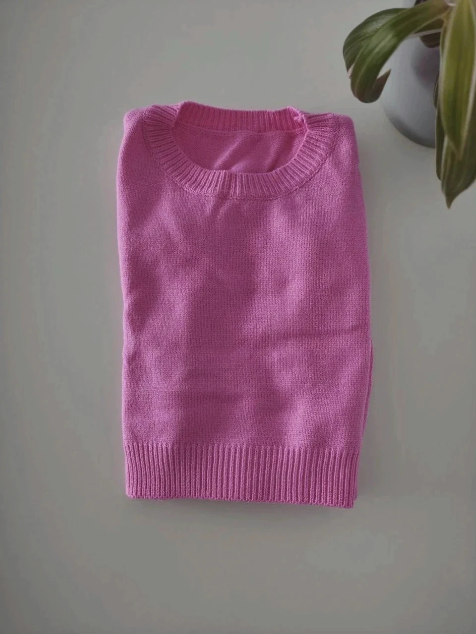 💖 Jersey Crop Top Rosa Chicle Shein - Talla XS (Nuevo sin etiqueta) – Shein – taille XS / 34 / 6