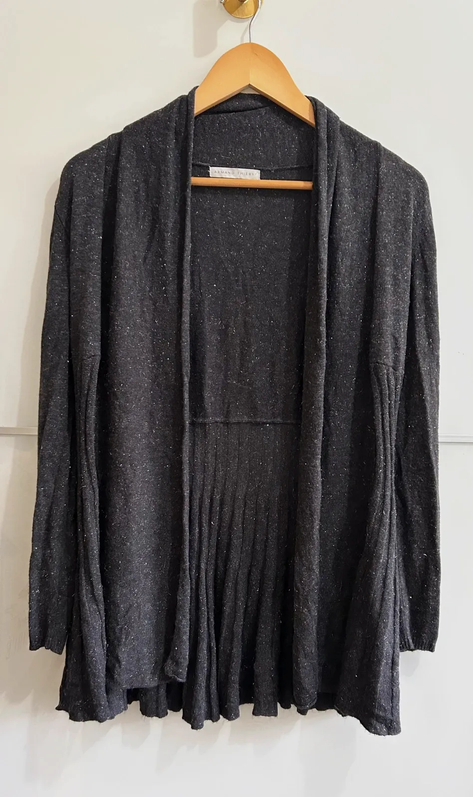 Cardigan long Armand Thiery M viscose fluide noir chic – Armand Thiery – taille M / 38 / 10 5