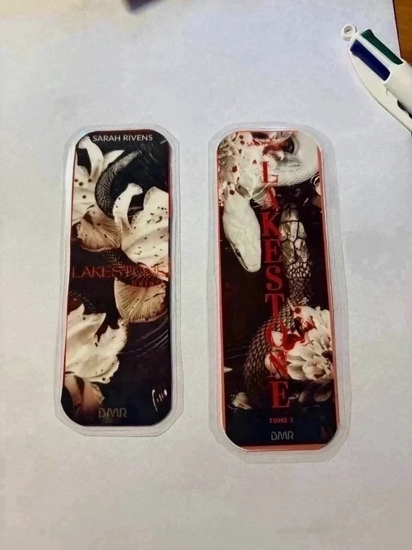 Lots de 2 Marque page Sarah rivens - Lakestone 1&2 taille petit fais mains