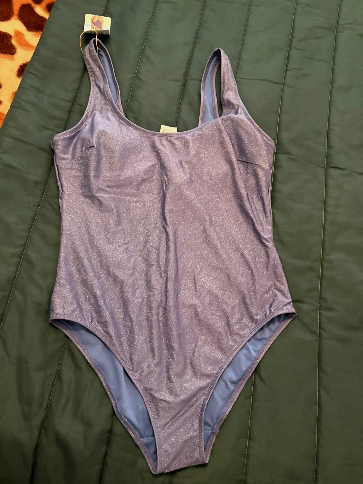 Maillot de bain une pièce mauve pailleté – UP2FASHION – taille M / 38 / 10