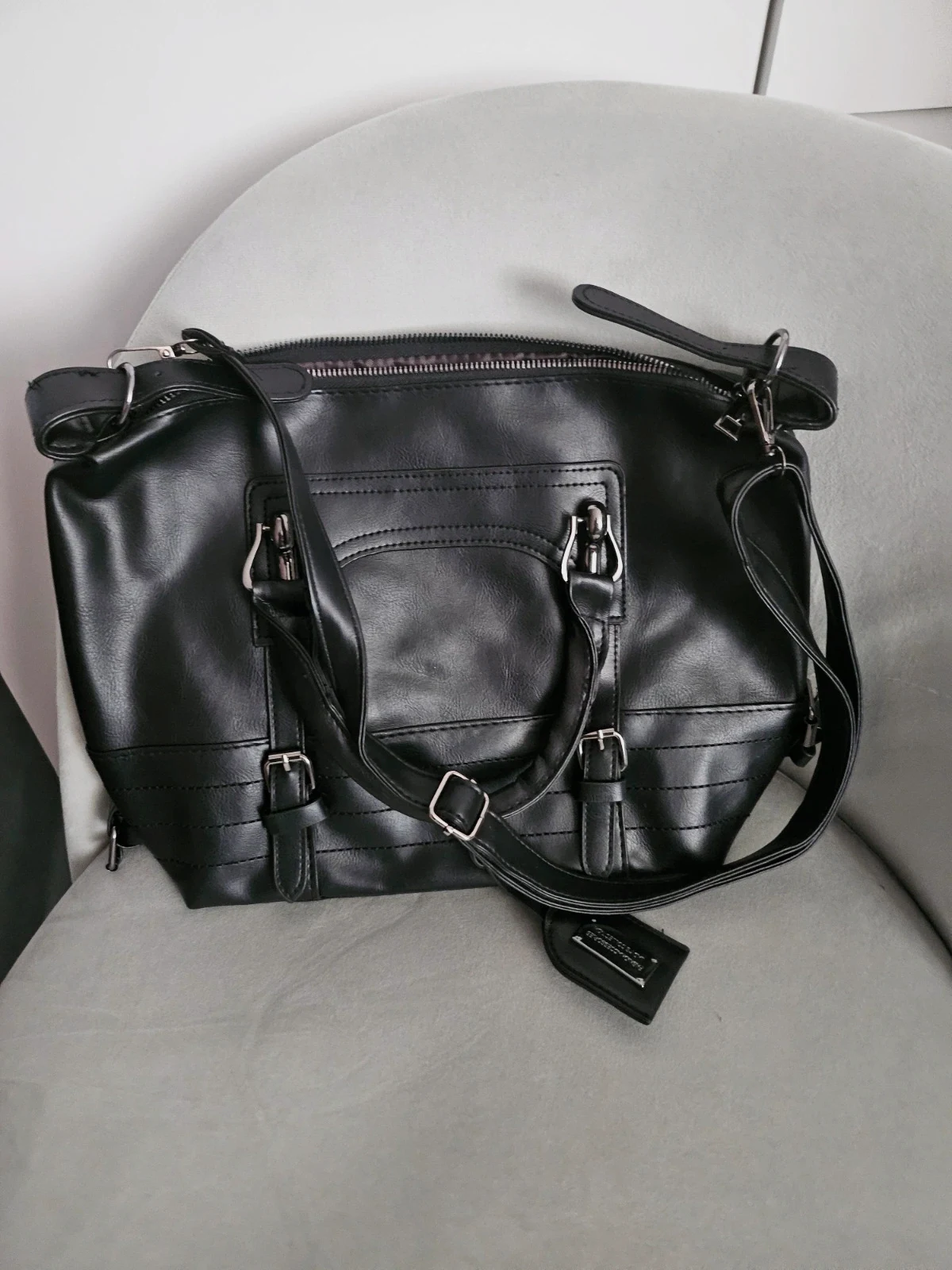 Pu leather hand bag