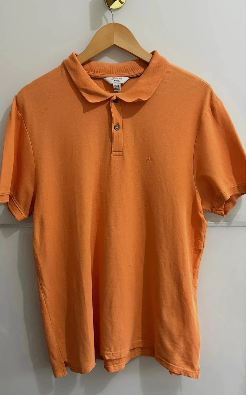 Polo Calvin Klein 100% coton orange XL