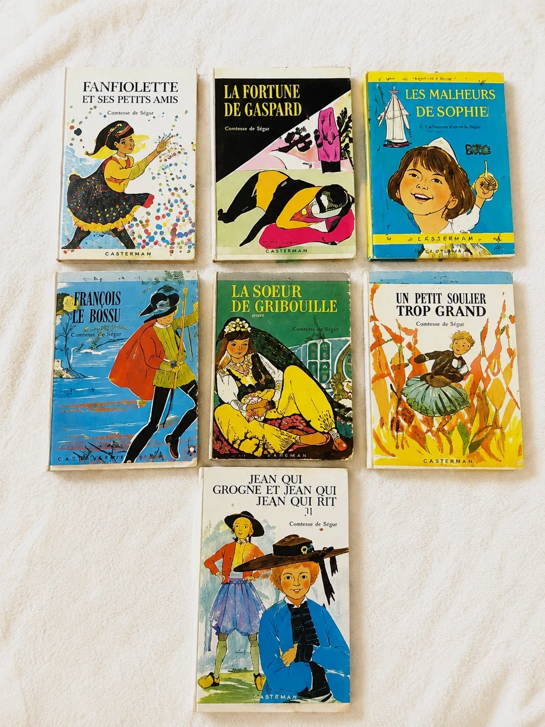 Lot de 7 livres vintage Comtesse de Ségur – Casterman – Enfant