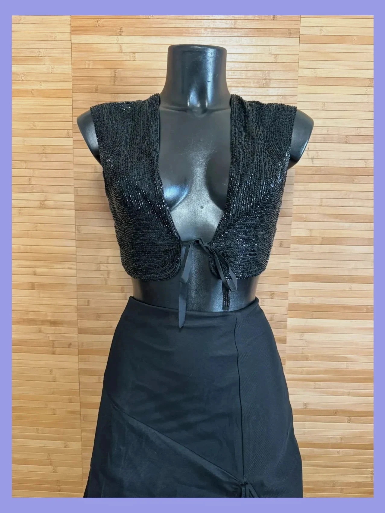 Chaleco bordado abalorios marca French Connection talla S 😍