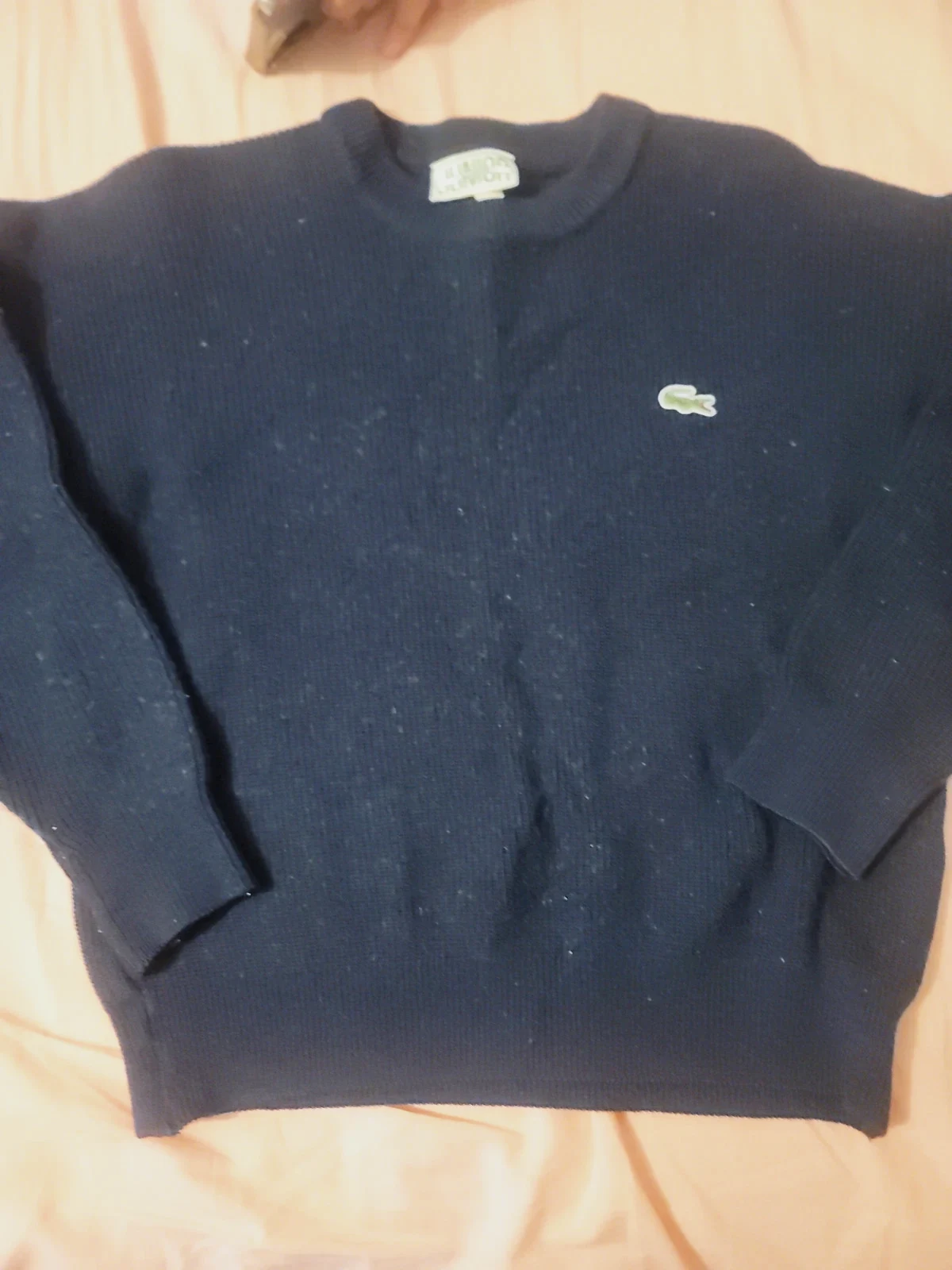 Pull Lacoste bleu marine col rond - Style Vintage / Casual Chic – Lacoste – taille 14 ans / 164 cm
