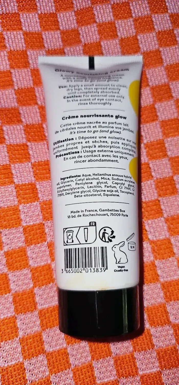 Crème nourrissante glow Gambettes Legcare – 75 ml – Neuve – Gambette Legcare 2
