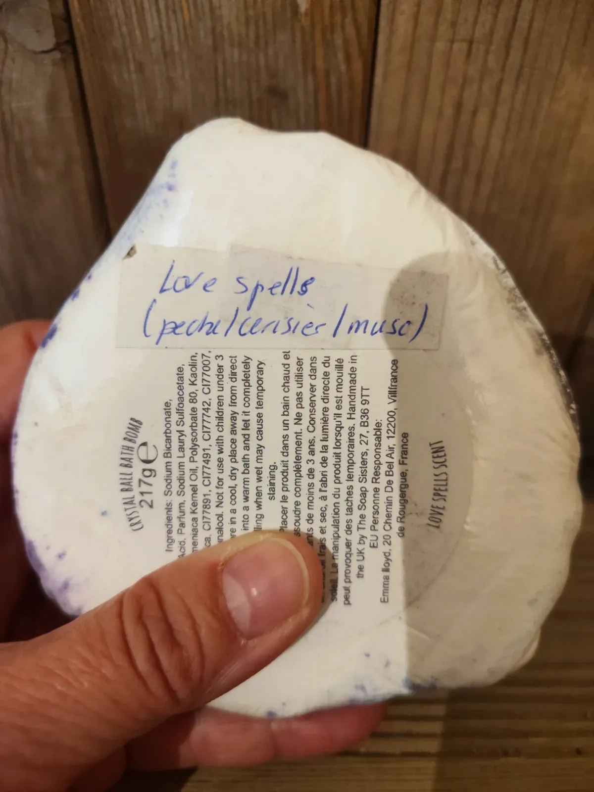 Boule de bain effervescente Crystal Ball Bath Bomb – The Soap Sisters 3