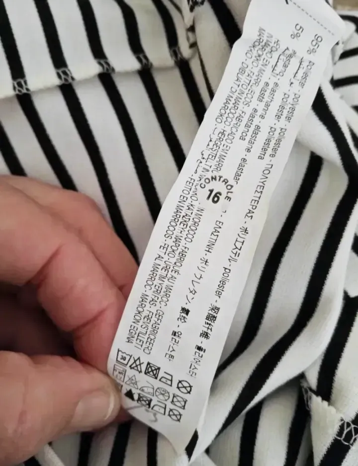 vestido diseño entallado Talla S  – Zara – blanco y negro – taille S 3