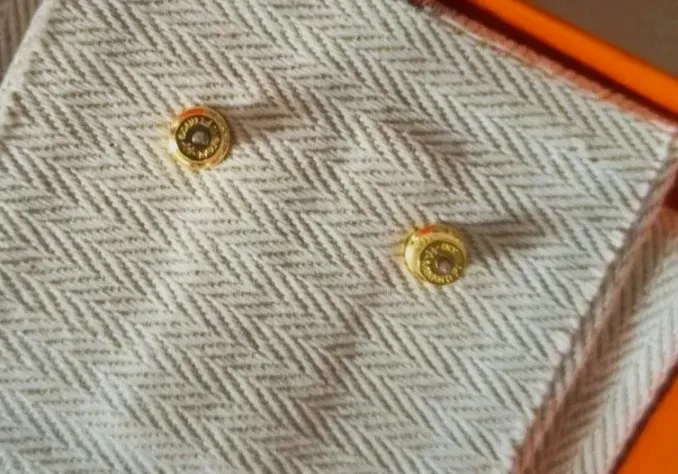 Boucles d'oreilles Hermès Le Plaqué Or Rose bijoux Mini Pop H – Hermès – or rose – taille Taille unique 9