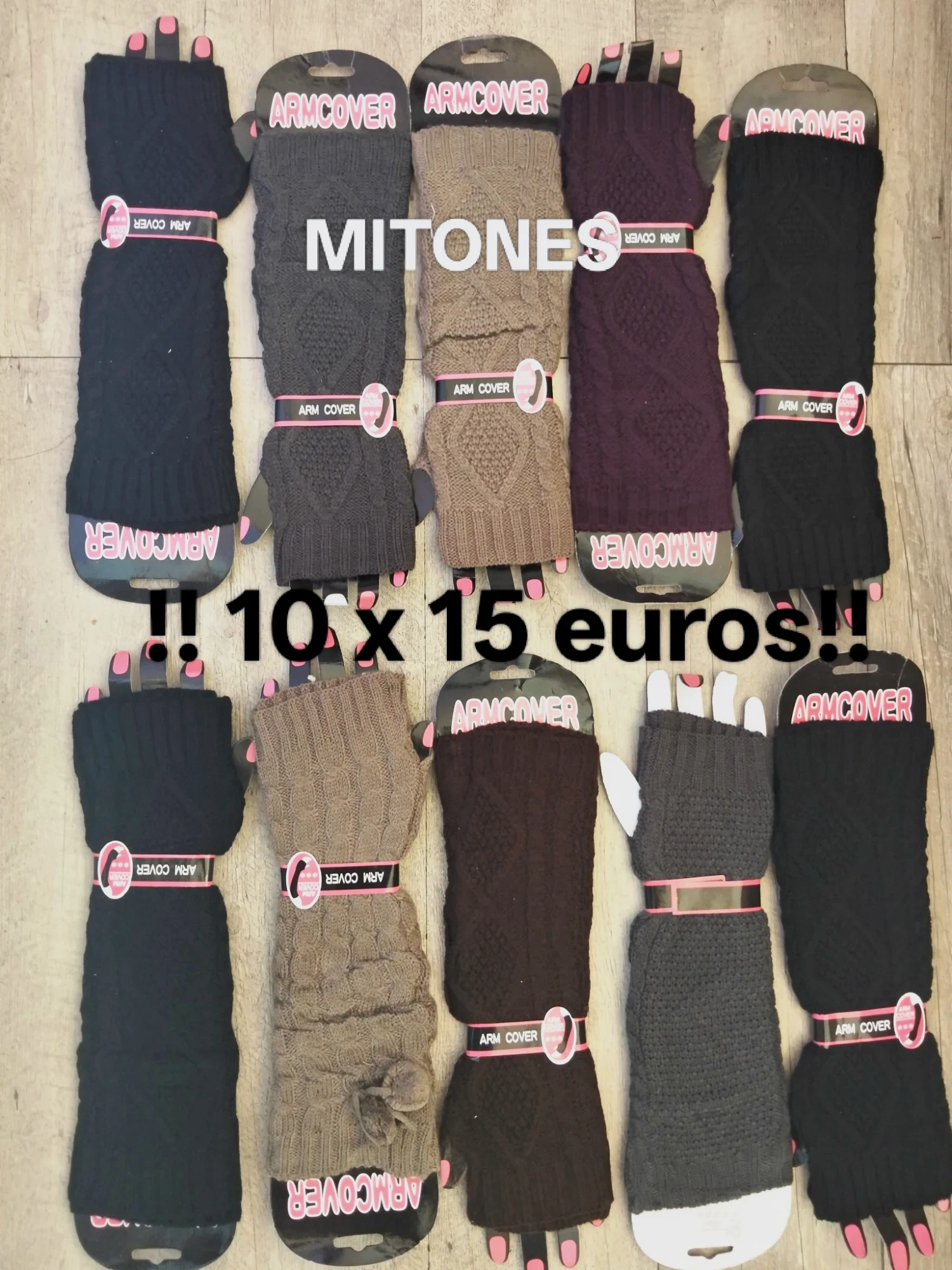 10 guantes por 15 euros! Último precio – Armcover – taille Taille unique
