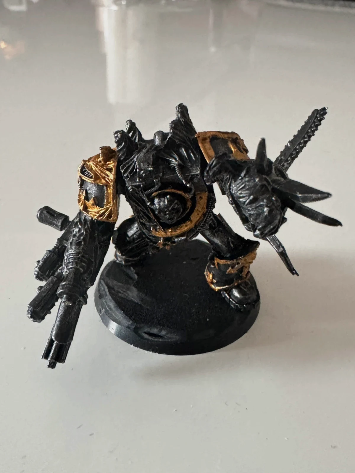 Warhammer 40k Terminator Lourd Iron Warriors Chaos ( N1 ) en métal