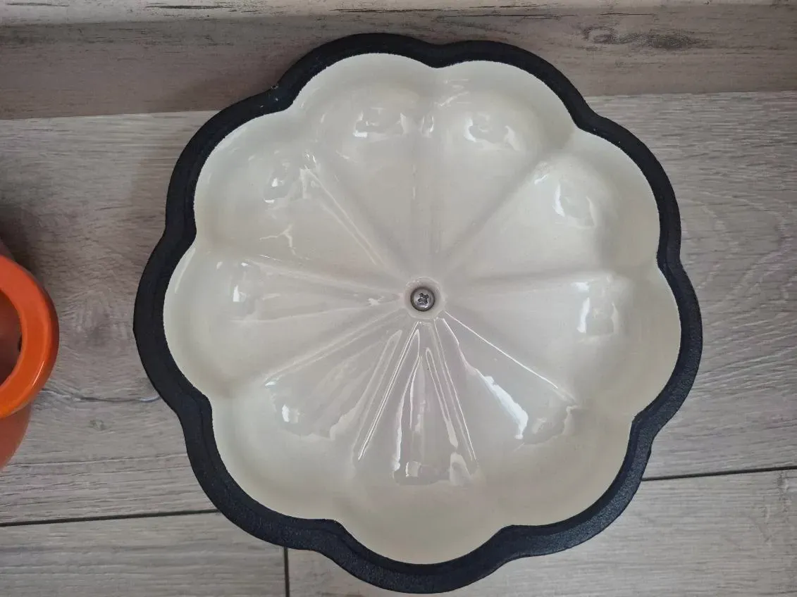 Coccotte citrouille de 8 cm de haut , 19 cm de diamètre / MD1766 – Sans 4