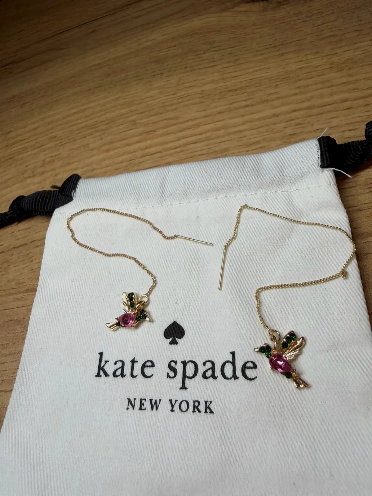 Boucles d'oreilles pendantes colibri Kate Spade – Kate Spade – doré – taille Taille unique 6