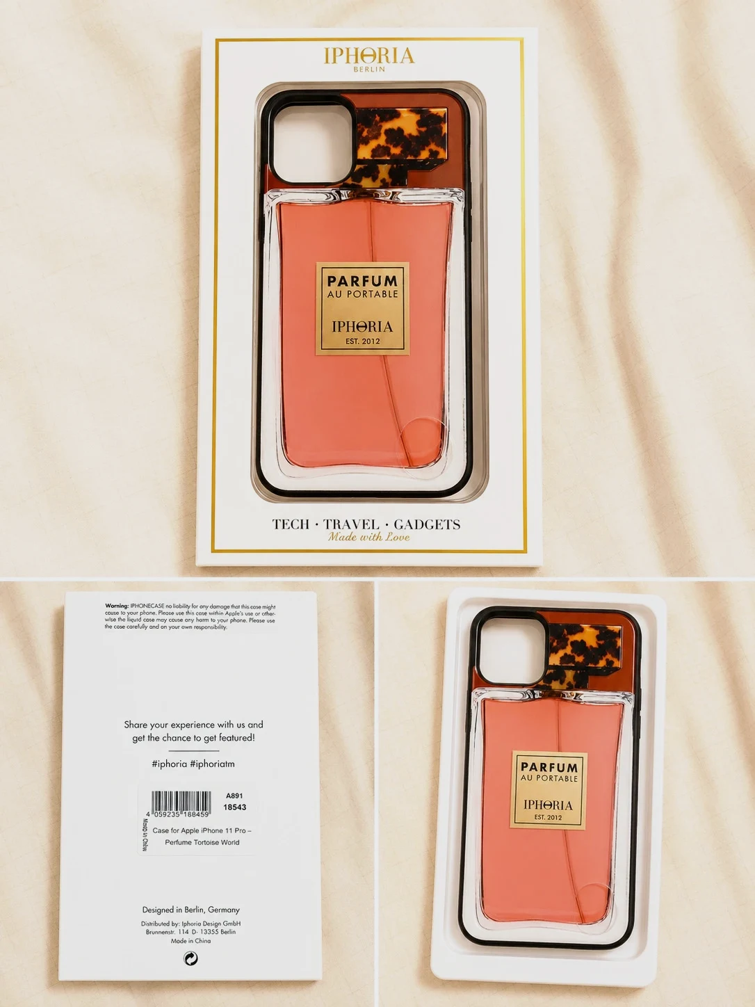 Coque iPhone 11 Pro iphoria Parfum Tortoise World neuve