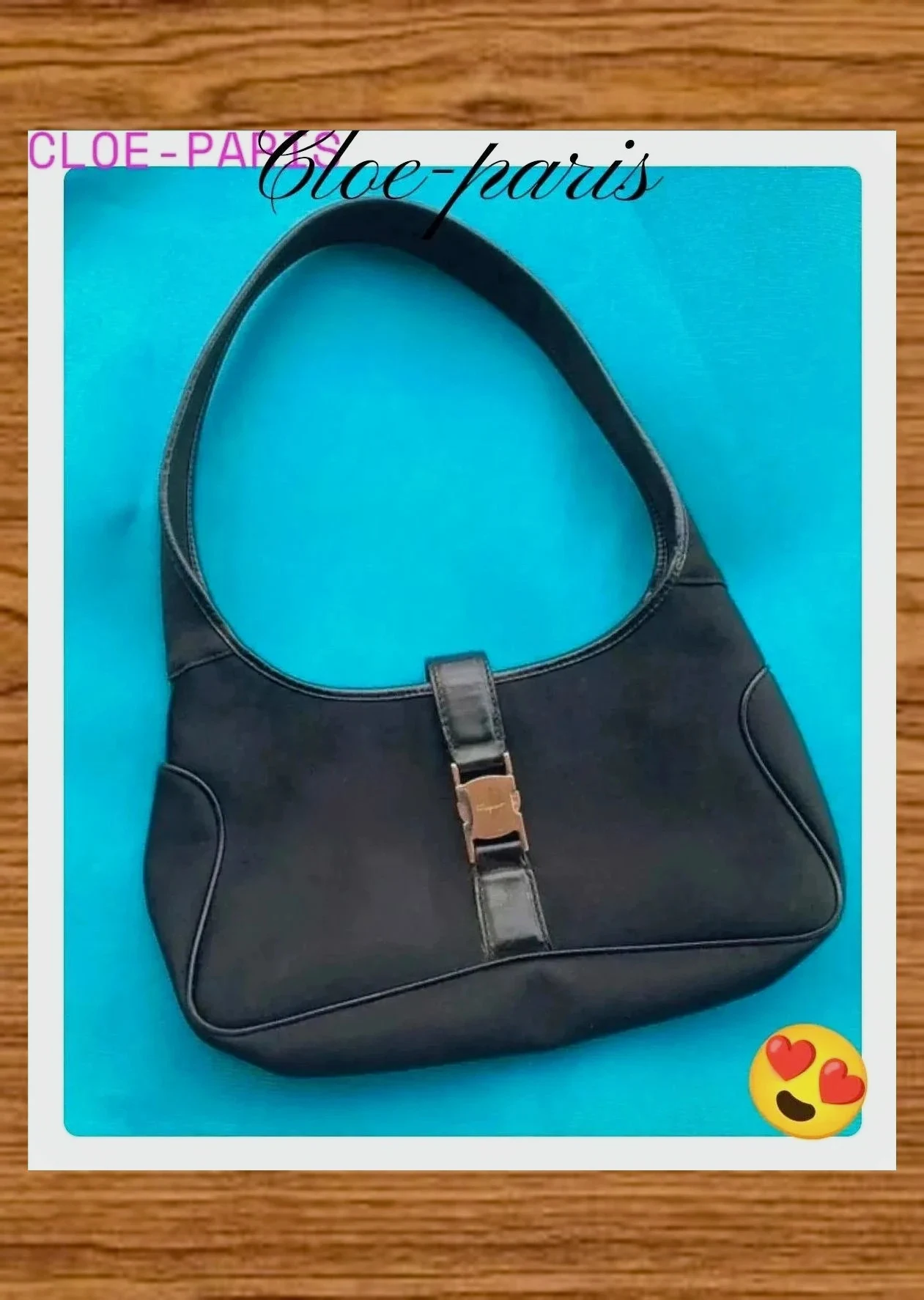 Bolso de mano vintage lona y piel , de Salvatore Ferragamo 😍