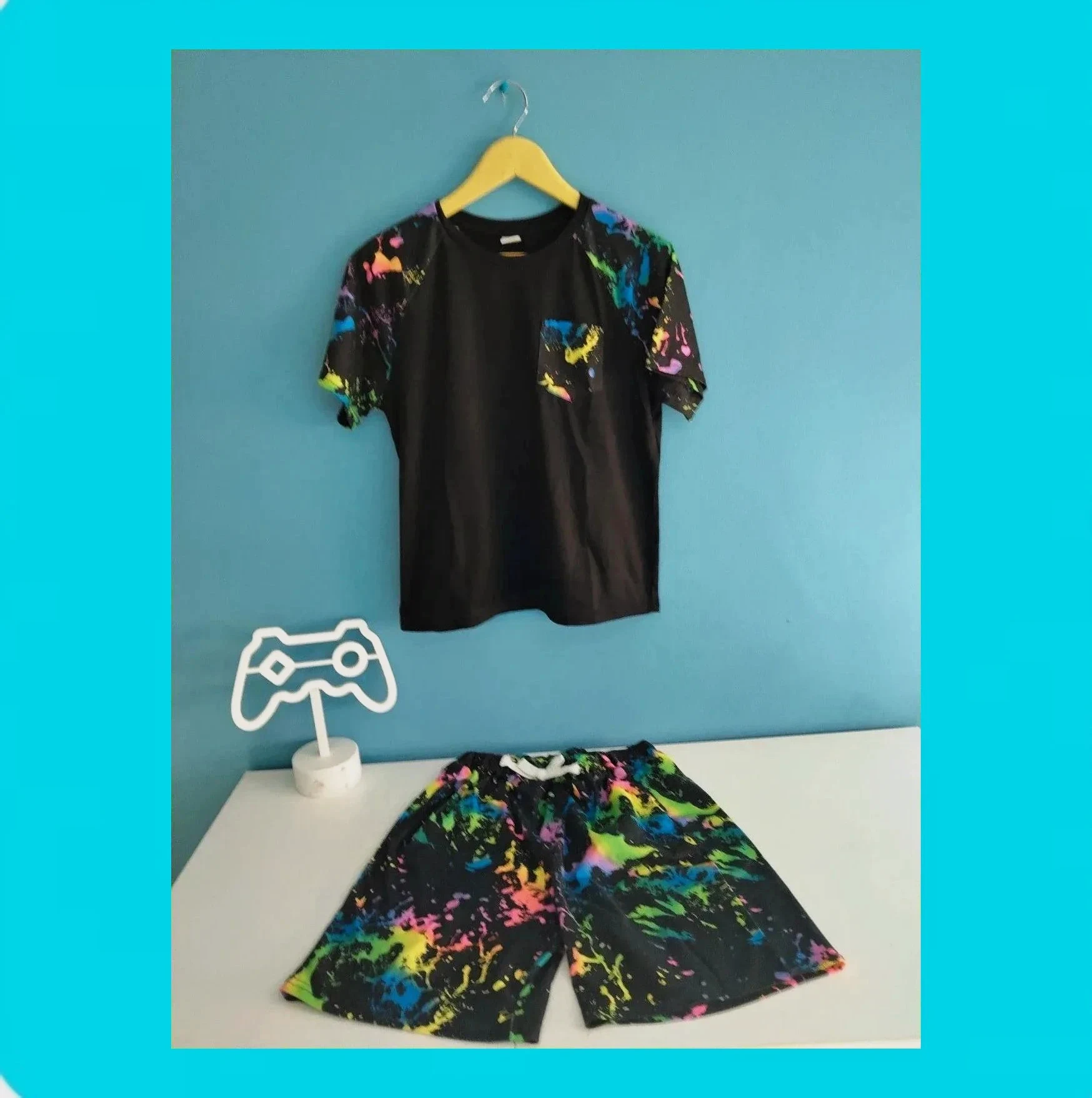 🩵 Conjunto Niño Camiseta y Pantalón 🩵 – Shein – taille 10 ans / 140 cm