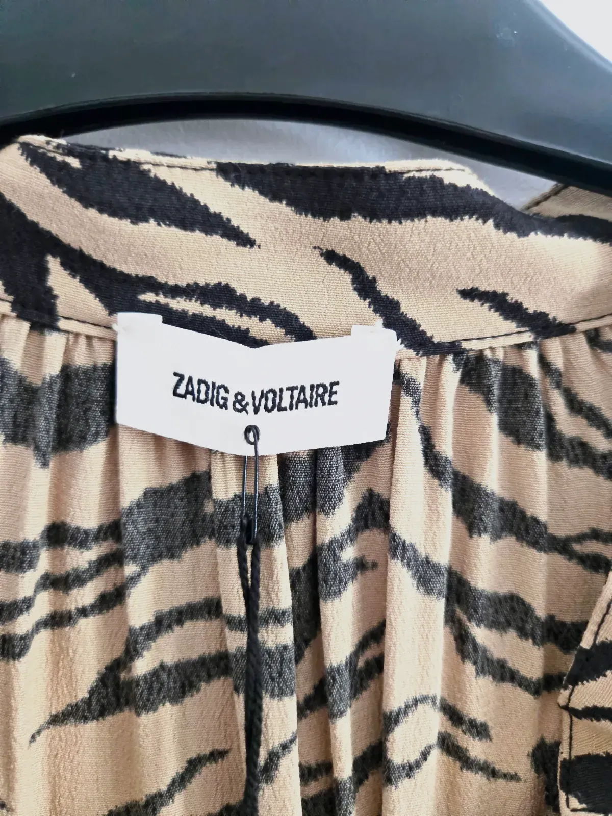 Robe zébré Zadig & Voltaire modèle Rinka Tiger taille S neuf avec étiquette – Zadig & Voltaire – beige et noir – taille S 4