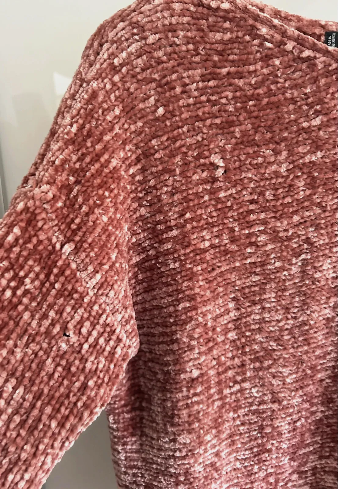 Pull court FB Sister XS rose maille chenille douce tendance – FB Sister Knitwear – taille XS / 34 / 6 5