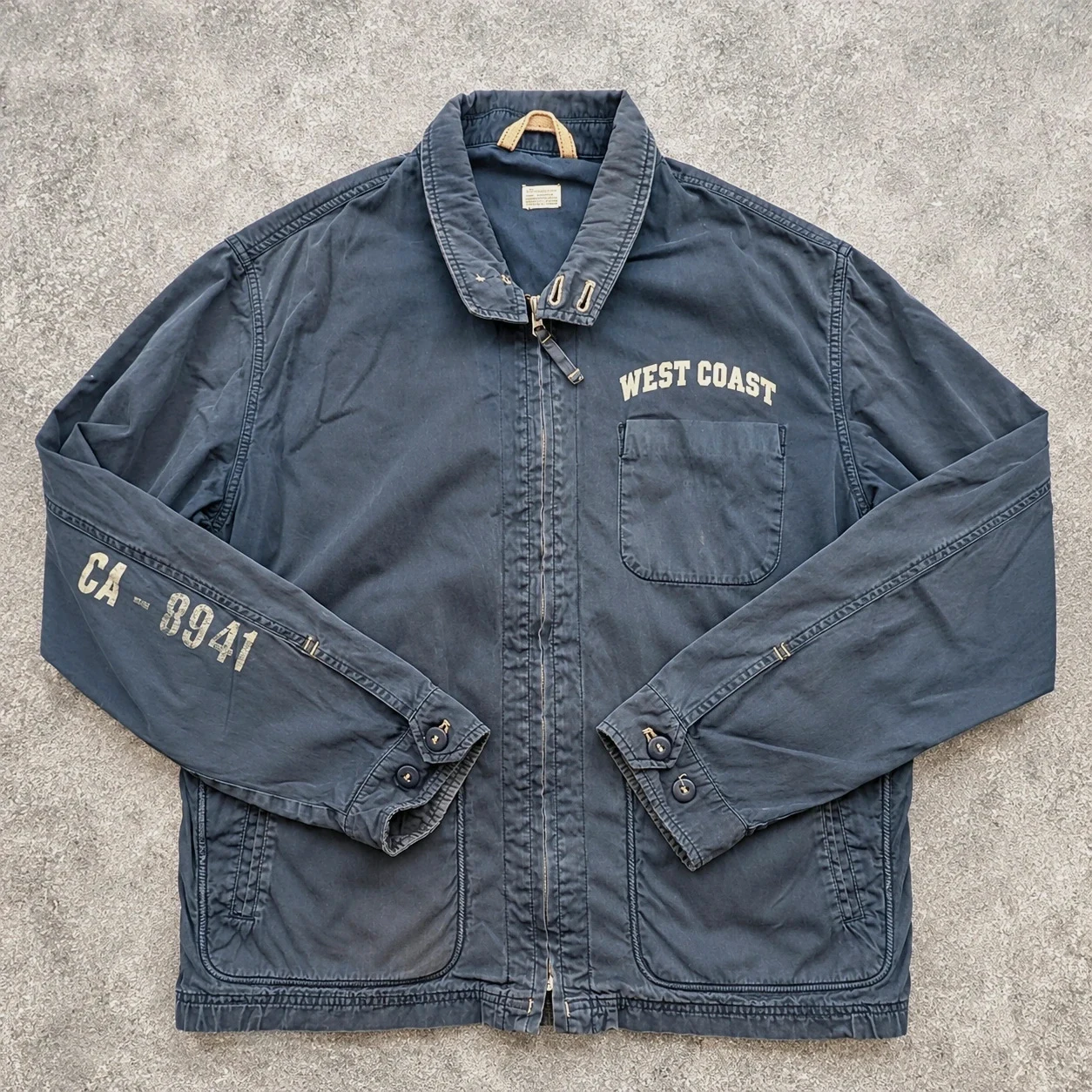 Bellerose – Veste Faded gris anthracite XL/XXL Vintage Prison Style Utility Y2K